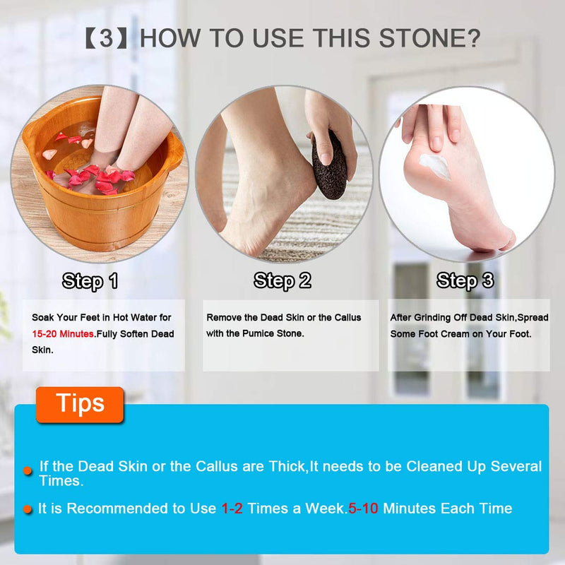 [Australia] - Natural Volcanic Lava Pumice Stone Foot and Hand Skin Pedicure Callus Dead Skin Remover(Brown) 