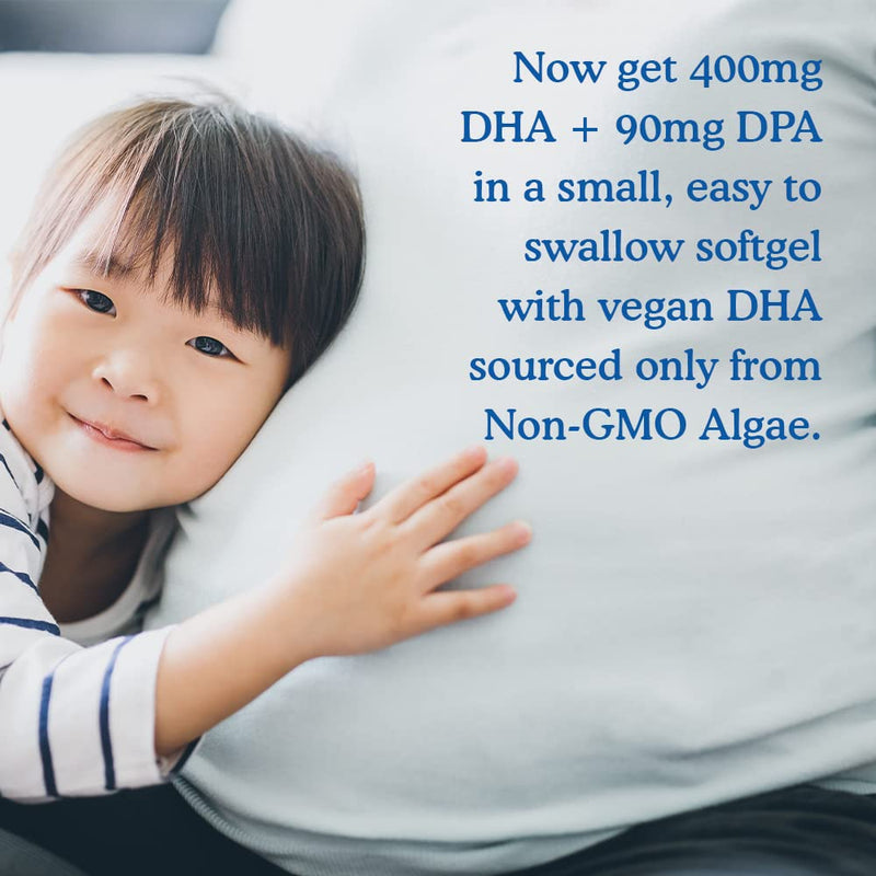 [Australia] - Garden of Life Dr. Formulated Prenatal Vegan DHA - Certified Vegan Omega 3 Supplement with 400mg DHA + DPA from Algal Omega 3 in Triglyceride Form, Non-GMO Algae Omega 3 for Vegans, 30 Softgels 