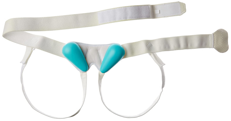 [Australia] - OTC Medical Hernia Belt for Single or Double Hernia, Non Abrasive Truss for Inguinal or Scrotal Hernia Support, White, X-Large 