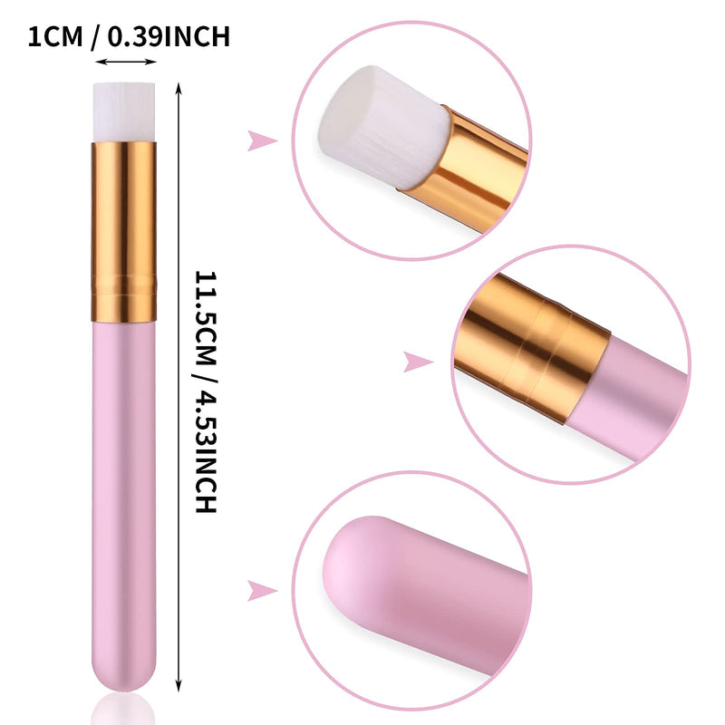 [Australia] - Molain Lash Shampoo Brushes,2 Pieces Nose Pore Deep Cleansing Facial Brush, Eyelash Extensions Brush Washing Brush Lash Cleanser 2 Colors Pink and White 