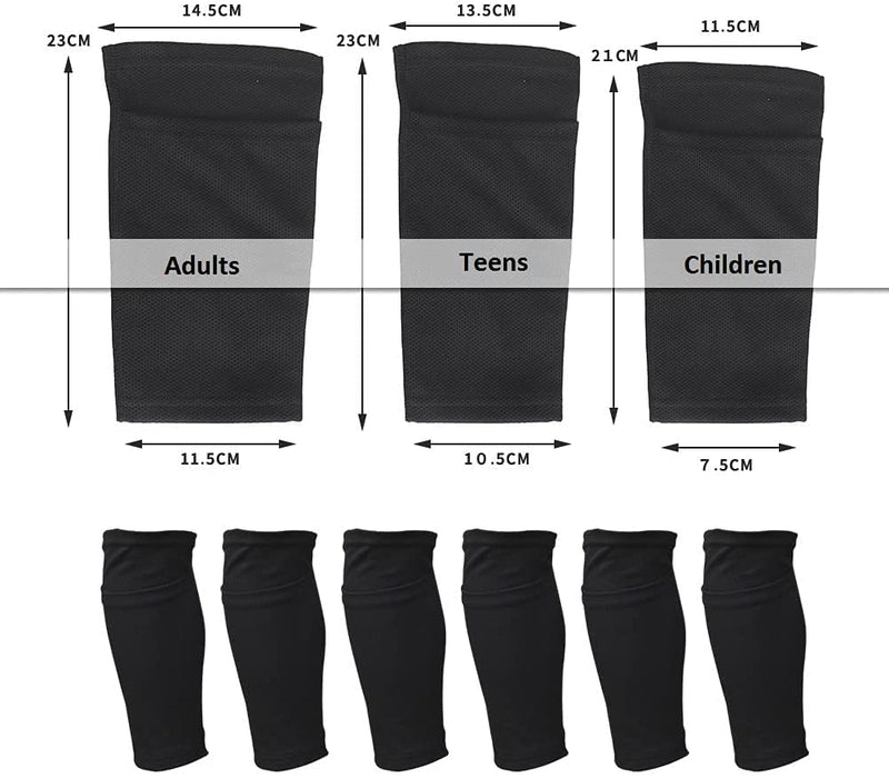 [Australia] - Soccer Shin Guards,Soccer Shin Guards for Adult Youth Kids,Shin Guards with Calf Compression Sleeve for 3-15 Years Old Boys and Girls/Men/Women,Shin Gurads and Shin Pads Sleeves for Football Games. Teens 
