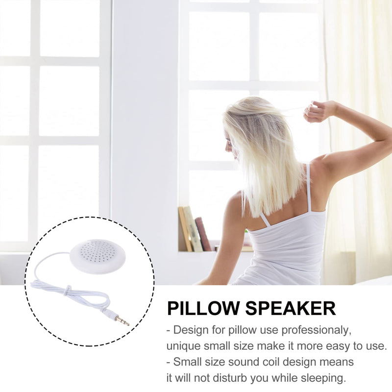 [Australia] - Hemobllo Mini Speaker - Portable Pillow Speaker Mini Stereo Speakers 3.5mm Plug Portable Speakers Compatible for Almost All Audio Devices 