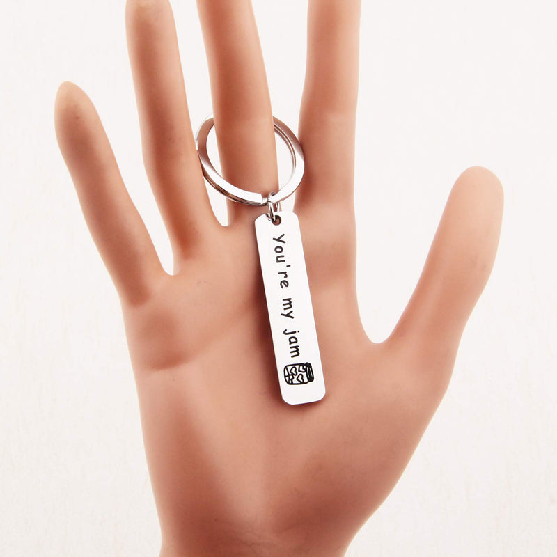 [Australia] - MYOSPARK You're My Jam Keychain Couples Keychain Friendship Jewelry 