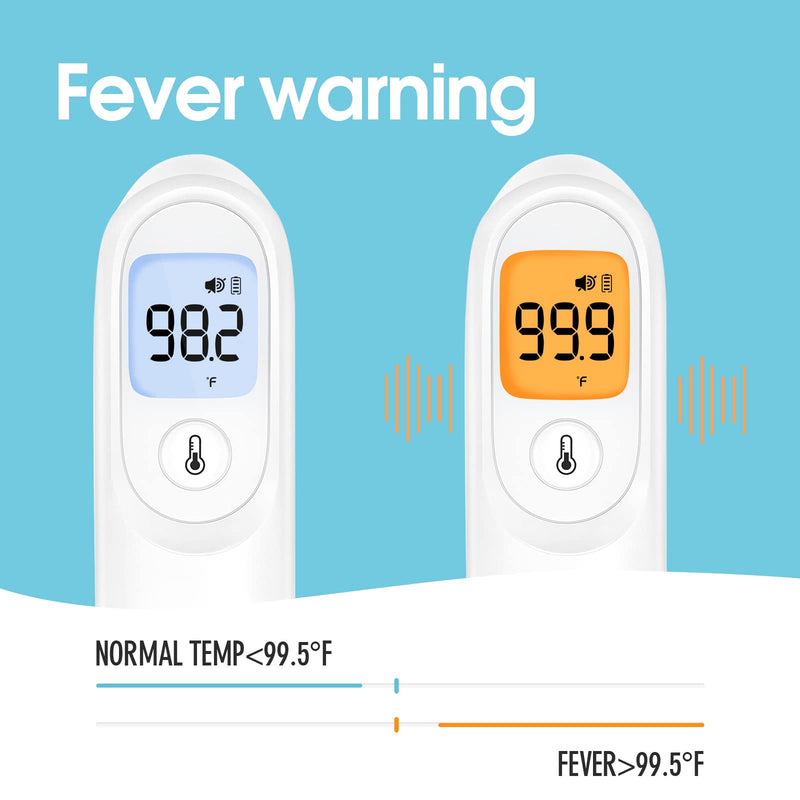 [Australia] - yuwell Infrared Thermometer for Adults and Kids, Forehead Non Contact Baby Thermometer with Instant Accurate Reading, Fever Alarm and Gentle Vibration Alert with Storage Case 