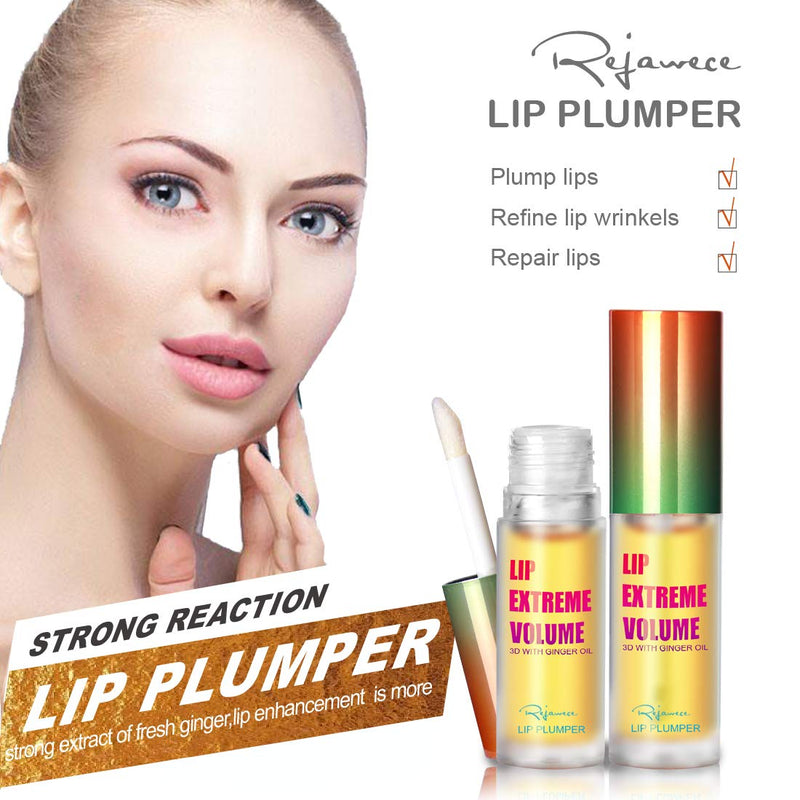 [Australia] - Lip Plumper Lip Gloss by Rejawece - Lip Plumping Balm Plumper Device Lipstick Treatment - Clear Lip Plump Gloss - Enhancer for Fuller & Hydrated Lips | Give Volume, Moisturize (Strong) Strong 