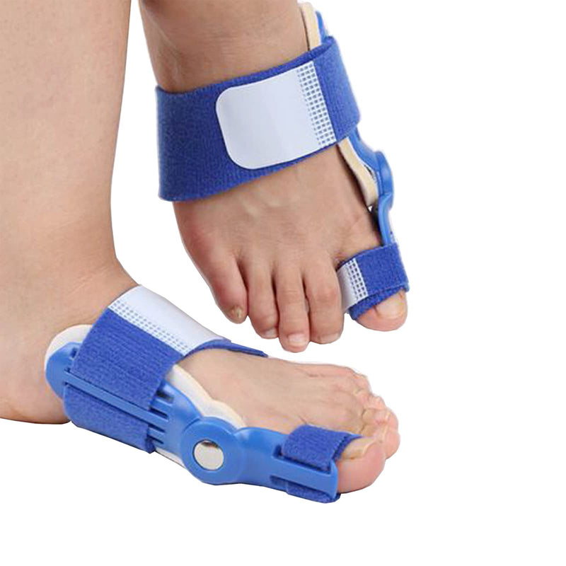 [Australia] - Paskyee Bunion Corrector, Orthopedic Bunion Toe Straightener for Women and Men 2 PCS, Adjustable Bunion Splint with Toe Separator for Bunion Relief Blue 