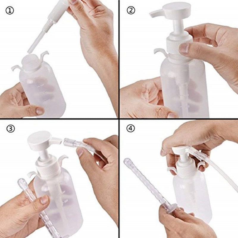 [Australia] - Vaginal Cleansing System-Reusable Vagina Douche Cleaner for Women-Anal Douche Vagina Cleaning Kit Manual Pressure Enemas Non-Toxic 100% Safe 300ml Capacity 