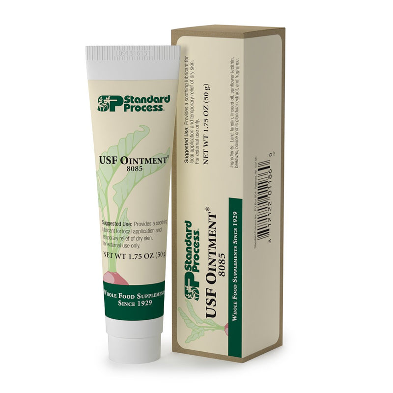 [Australia] - Standard Process USF Ointment - Whole Food Moisturizer and Dry Skin Ointment for Dry Hands and Dry Skin with Lard, Lanolin, Sunflower Lecithin, Flaxseed Oil, and Beeswax for Smooth Skin - 1.75 Ounce 