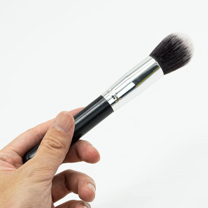 [Australia] - Makeup Brush Foundation Brush,Flat Top Kabuki Brush Blender,Perfect for Cream,Liquid,Concealer and Powder Make Up… Black 