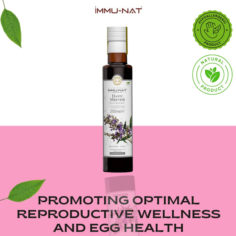 [Australia] - Immu-nat Standardized Extract of Chaste Tree Berry Vitex Liquid Herbal Extract, PMS, Women's Natural Menopause Support, Relief for Hot Flashes, Alcohol Free (8.50oz) 