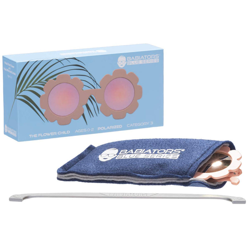 [Australia] - Babiators Blue Series Polarized UV Protection Children's Sunglasses Ages 0-2 Years Rose Gold 