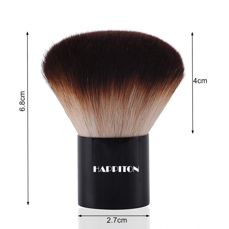 [Australia] - Kabuki Face Brush Foundation Brush for Powder Mineral Foundation Blending Blush Buffing Makeup Brush (Aluminum Handle) 