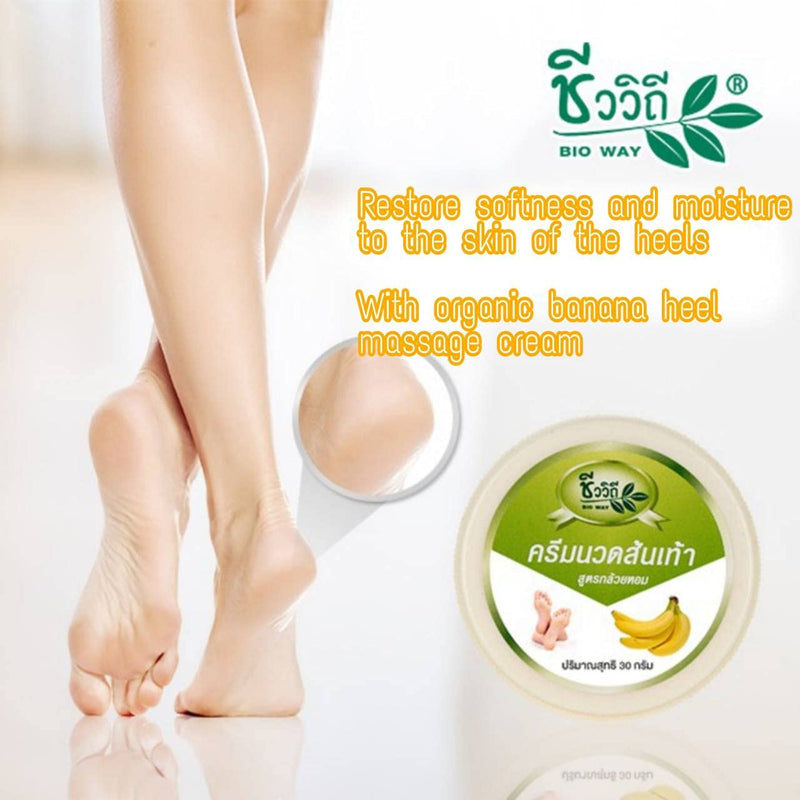[Australia] - Foot cracking cream Cracked heel massage cream, Banana formula, 30 g. 1pcs.For smooth, soft and moist heel skin Foot spa Deodorize feet as well (A natural product with a relaxing scent) 