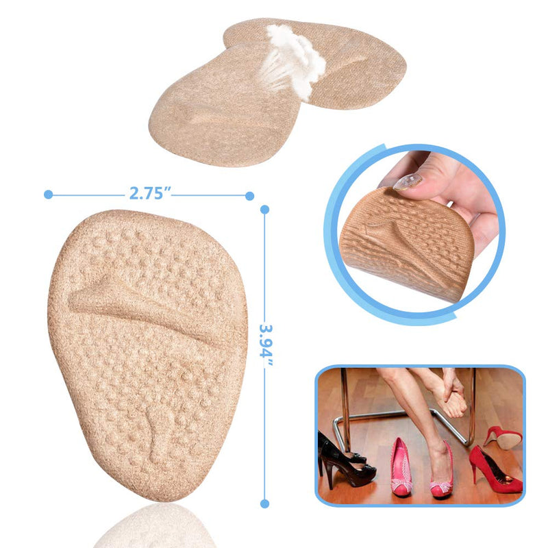 [Australia] - Ball of Foot Cushions, Metatarsal Pads, High Heel Inserts, Forefoot Cushions, Soft Gel Insole Pads, Idea for Mortons Neuroma & Metatarsal Foot Pain Relief – Women＆Men (12PCS/6Pairs) 1 Pair (Pack of 6) 