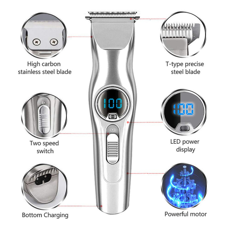 [Australia] - Tinx Mens Hair Clippers Electric Hair Clippers Hair Trimmer For Men body hair trimmer for men Hair Cutting Kit Rechargeable Two Speed 
