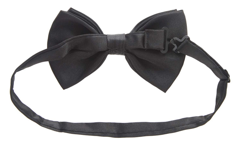 [Australia] - Bowtie and Suspenders for Men - Y Shape Suspender and Bow Tie - Many Colors to Choose From Black 