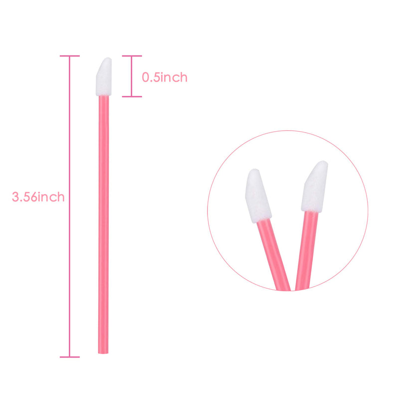 [Australia] - 400PCS Disposable Lip Brushes Lip Gloss Applicators Make Up Brush Lipstick Lip Gloss Wands Makeup Applicators Brushes Applicator Tool Makeup Beauty Tool Kits Disposable Lip Brushes Tool Kits Pink 