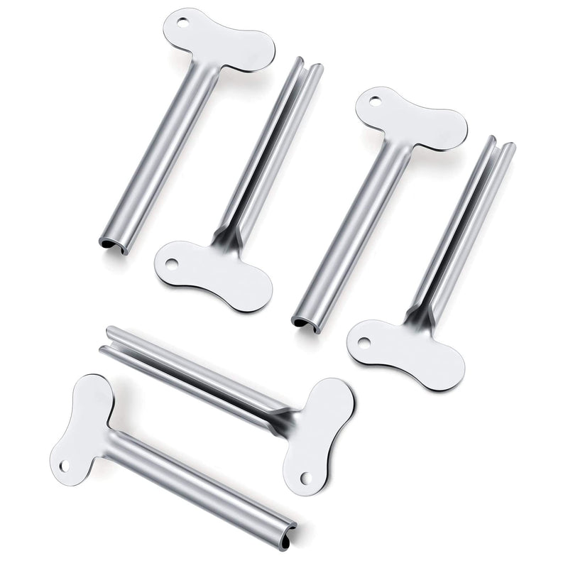 [Australia] - Hsthe Sea 6 pieces metal toothpaste squeezer squeeze tube stainless steel tube squeezer key roll tube creams colour squeezer tool for bathroom 