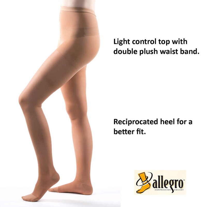 [Australia] - Allegro Compression Hosiery unisex-adult Sheer Queen Plus Fawn 