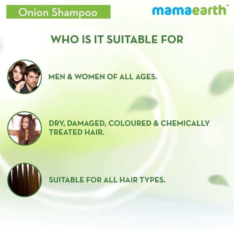 [Australia] - Mamaearth Onion Hair Fall Shampoo for Hair Growth & Hair Fall Control, with Onion Oil & Plant Keratin 250ml 