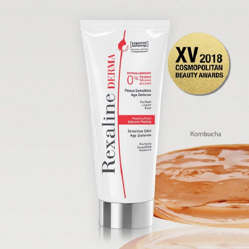 [Australia] - Rexaline Derma Delicate Peeling - Purifying - Smoothing - Radiance - Anti-aging face peeling with Hyaluronic Acid - Exfoliating, cleaning and hypoallergenic - Sensitive skin - Gentle peeling - 30ml 