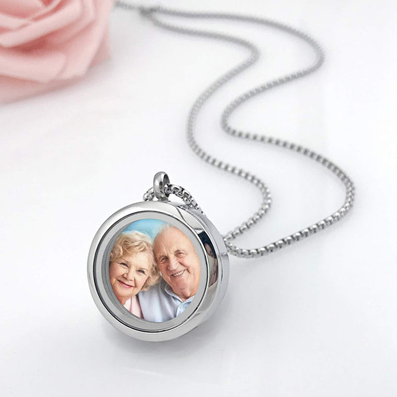[Australia] - Urn Necklaces for Ashes"Always in My Heart" Ashes Necklace Cremation Jewelry Keepsake Holder Memorial Necklace Hold Pictures Urn 