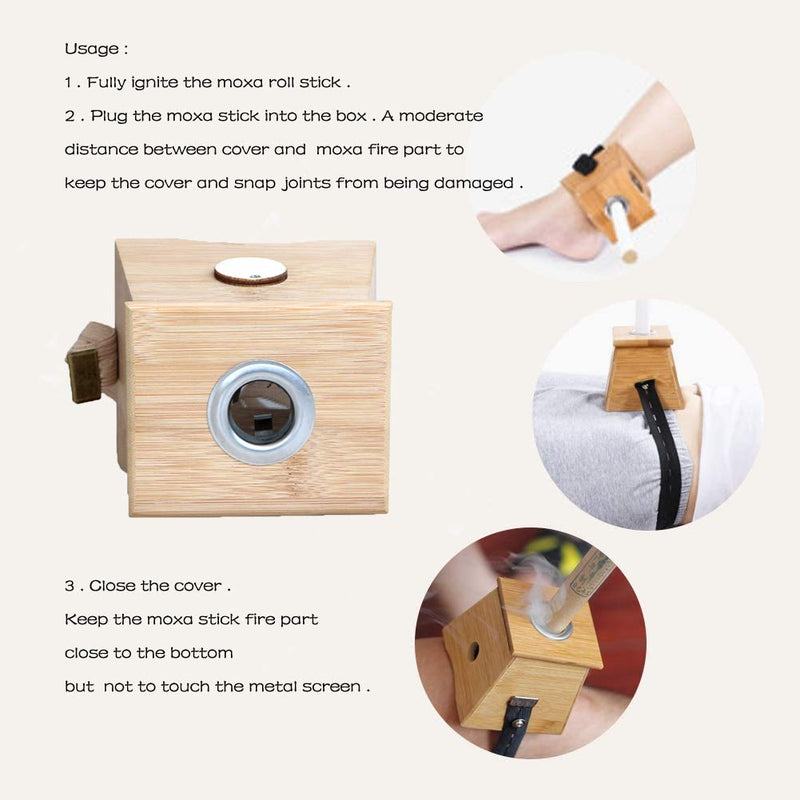 [Australia] - Pure Natural Moxa Rolls Moxa Sticks,Chinese Wormwood Moxibustion Pain Muscle Relief Moxa Rolls Bar for Mild Moxibustion (Moxibustion Boxes) Moxibustion Boxes 