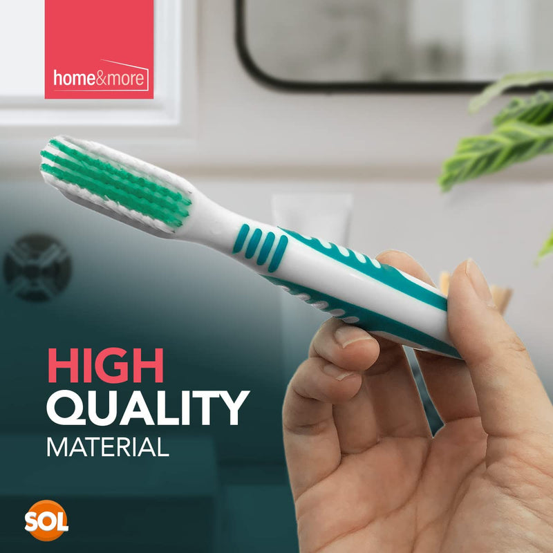 [Australia] - 2pk Denture Toothbrush | Denture Brush with Soft Bristles, Easy Grip Handle & Dual Angled Brush Heads for Cleaning Dentures | Retainer Brush for Cleaning Retainers 