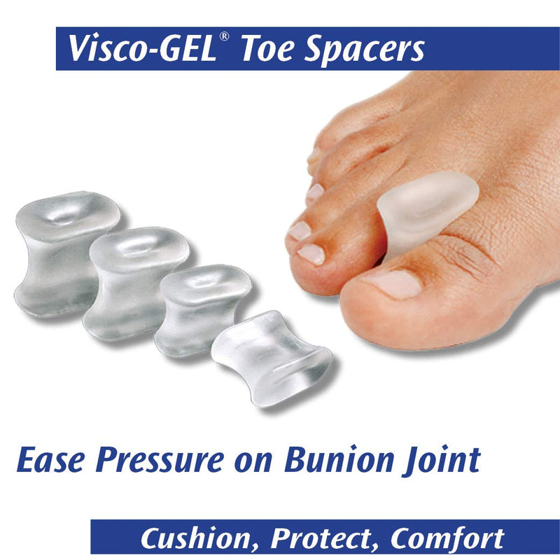 [Australia] - PediFix Visco-Gel Toe Spacers - Straighten Crooked Toes, Overlapping Toes, Hammer Toes, Bunions - Size Medium 