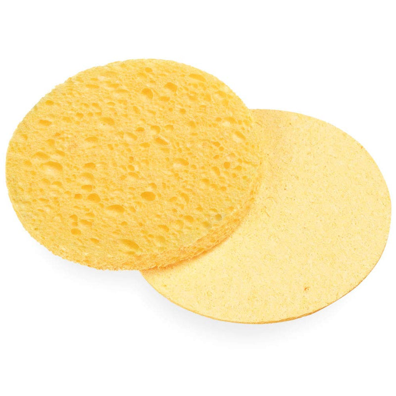 [Australia] - ForPro Professional Collection ForPro Compressed Cellulose Sponge, Round Face and Body Sponge, Natural Yellow, 2.75’’, 12 Count 