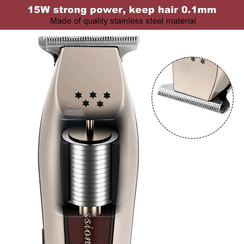 [Australia] - Vbest life Hair Clipper, Professional Electric Hair Trimmer Clipper Rechargeable Adjustable Hair Cutting Machine US Plug 100-240(Silver) 