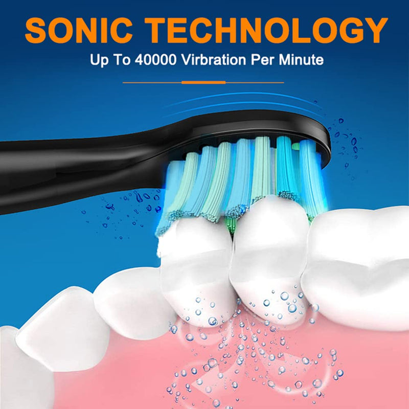 [Australia] - Toothbrush Head Compatible for Fairywill D1/D3/D7/D8/FW-507/FW-508/FW-551/FW515/2011/917/959,5pc White 5pc Soft Brush White 