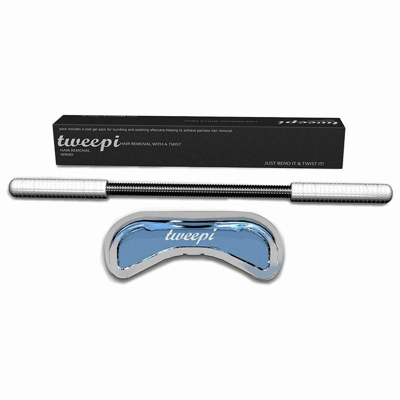 [Australia] - Tweepi Hair Removal Wand- With Upper Lip Shaped Cool Gel Pack for Numbing and Soothing Aftercare 
