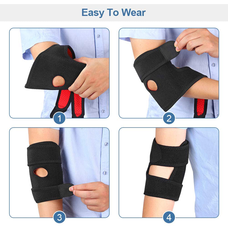 [Australia] - Yosoo Adjustable Neoprene Tennis Golfers Elbow Brace Wrap Arm Support Strap Band 