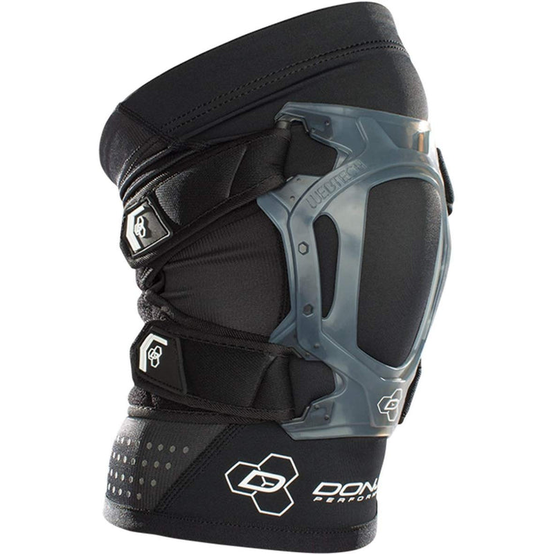 [Australia] - DonJoy Peformance Webtech Short Knee Brace – Lightweight, Adjustable, Dual Silicone Support to Quad and Patellar Tendon, Ideal for Tendinitis, Chondromalacia, Osgood Schlatters, Patella Tracking Support for Running, Walking, Cycling, Water Sports, Lacr... 
