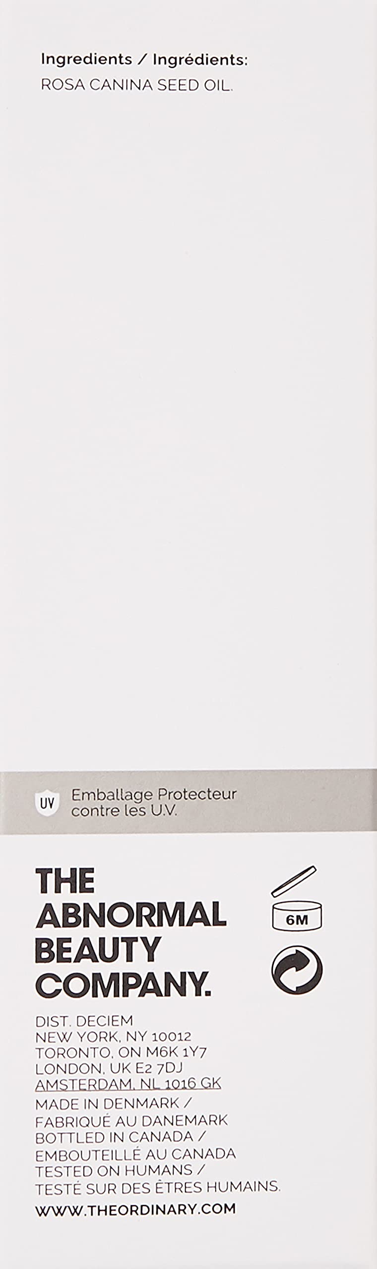 [Australia] - The Ordinary. 100% Organic Musk Rose Seed Oil. Musk Rose Oil 30¬†ml 