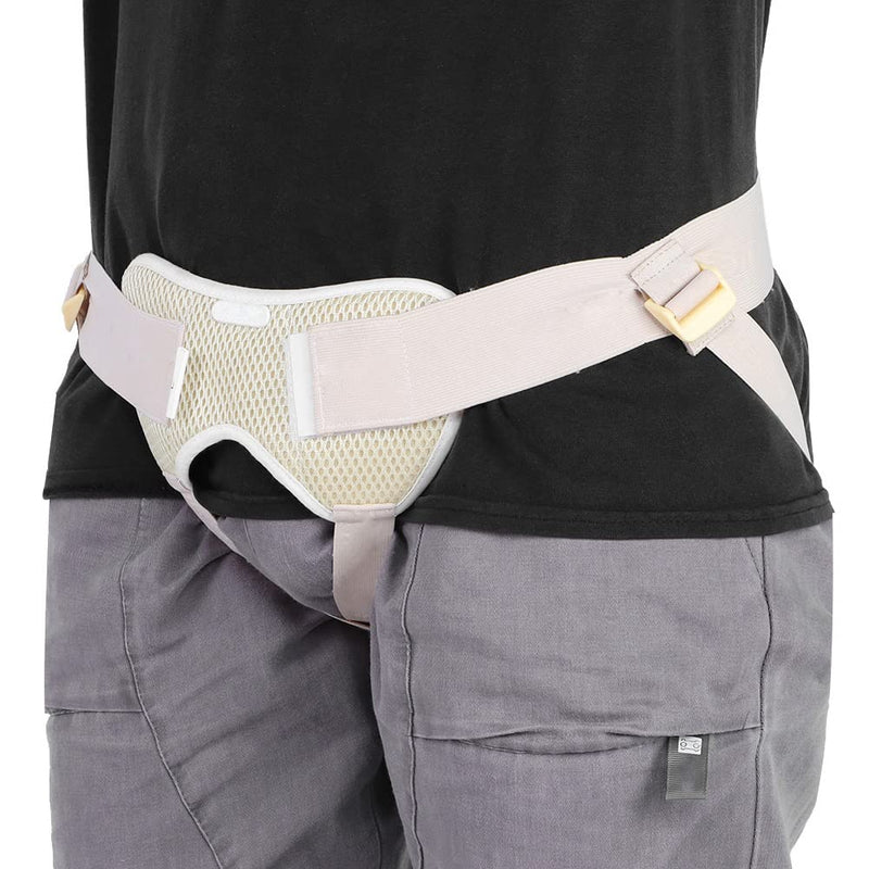 [Australia] - Inguinal Hernia Support Truss Belt,Inguinal Hernia Belt Groin Support Inflatable Hernia Bag Removable Pressure Pads for Adult Elderly(Large) Large 