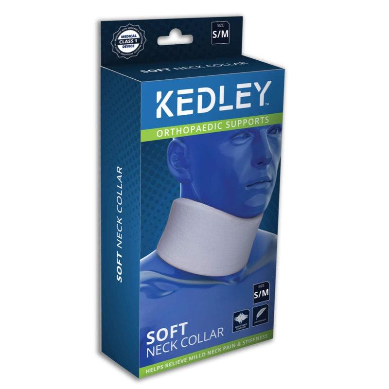[Australia] - Foam Neck Collar by Kedley | Medical Grade Adjustable Neck Brace Support | Soft and Comfortable Cervical Collar Treating Neck and Spin Injuries. (S/M (Junior)) S/M (Pack of 1) Grey (1 pc) 