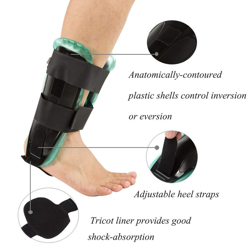 [Australia] - Air Gel Ankle Stirrup Brace Support Provide Stability and Cold Compress(Gel & Air) 