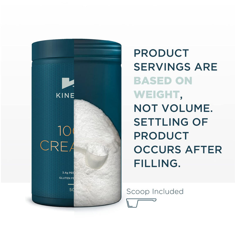 [Australia] - Kinetica 100% Creatine Monohydrate Powder, Gluten Free, Suitable for Vegans, 147 Servings, Unflavoured, 500g 