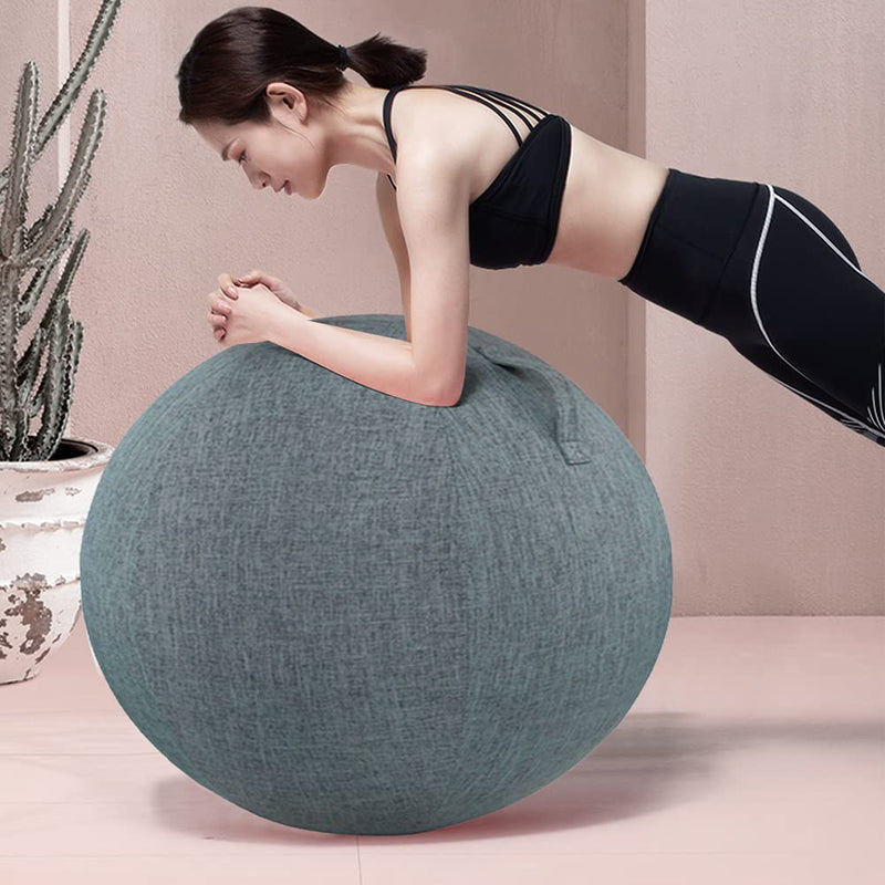 [Australia] - 65cm Yoga Ball Cover With Handle, Sitting Ball Chair Protection for Fitness Yoga Ball Gym Training, Machine Washable 