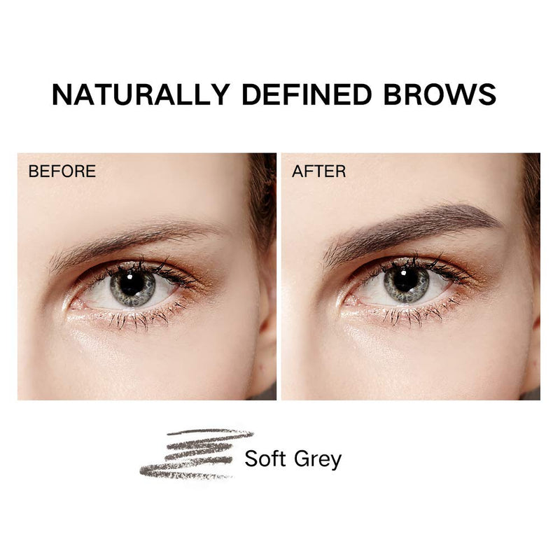 [Australia] - Music Flower Ultra-fine Eyebrow Definer Pencil Long Lasting (Soft Grey) Soft Grey 