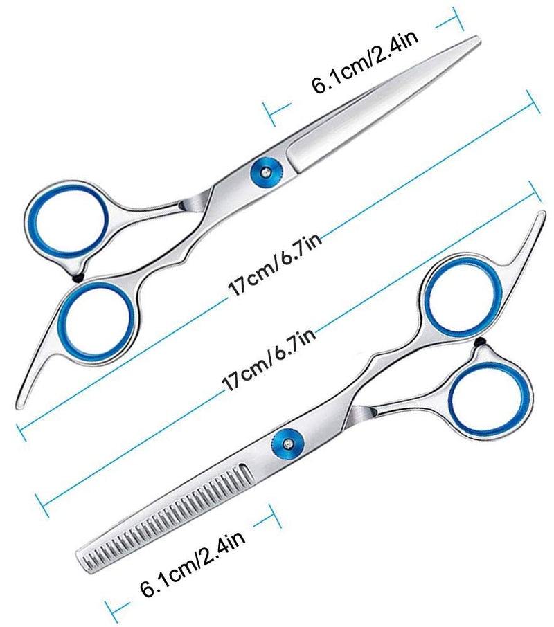 [Australia] - Hair Cutting Scissors Stainless Steel Professional Hairdressing Scissors,11 Pcs Hair Scissors Set,Barber ScissorsWomen Men Professional Hair 