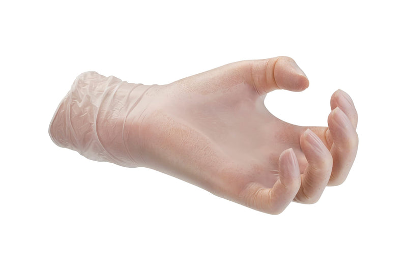 [Australia] - Mercator Disposable Vinyl Gloves, Powder- Protective Gloves, Transparent, Tear-Resistant, Size XL, Pack of 100 
