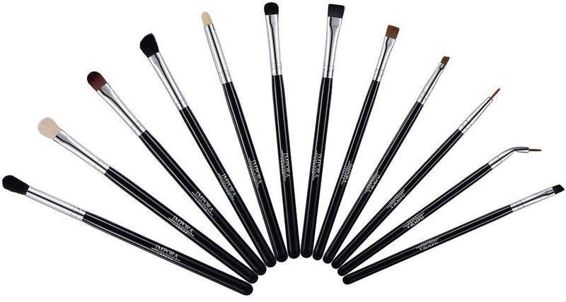 [Australia] - Eye Makeup Brush Set by Impora London. Includes - Eyeshadow Brushes, Blending Brush, Crease Brush, Eyeliner Brush & more [12 Brushes]. 