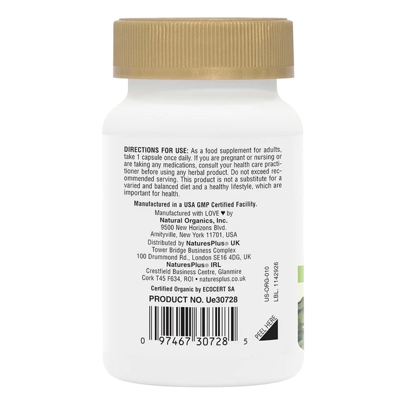 [Australia] - NaturesPlus Source of Life Garden Vitamin D3 2500IU Capsules - Organic and Vegan Vitamin D3 Supplement for Bone and Immune Support - Gluten Free - 60 Servings 