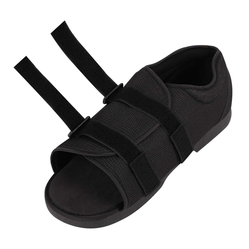 [Australia] - Post-op Shoe Plaster Cast Shoe Open Toe After Surgical Bandage Walking Protection Orthopedics Trauma Recovery Foot Walker Cast Cover Shoe Large Black 