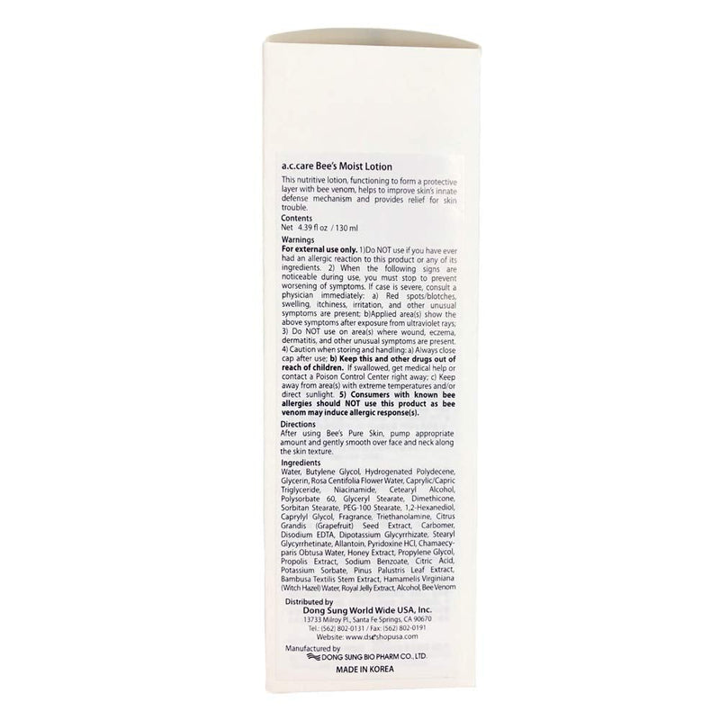 [Australia] - a. c. care Bee's Moist Lotion 4.40 fl.oz./130ml by a. c. care 
