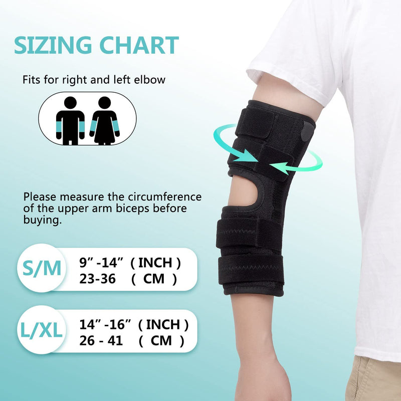 [Australia] - Elbow Brace for Cubital Tunnel Syndrome, Adjustable Support Angle Elbow Splint Support Stabilizer for Tendonitis Pain from Ulnar Nerve Entrapment, Prevention of Excessively Bent Elbows for Women Men L/XL 