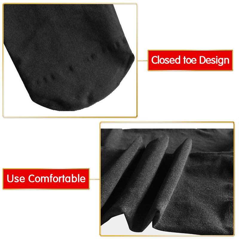 [Australia] - Compression Pantyhose 20-30 mmHg Tights Stockings for Women Men Closed Toe Support Gradient Varicose Veins Black 2X-Large (Pack of 1) 